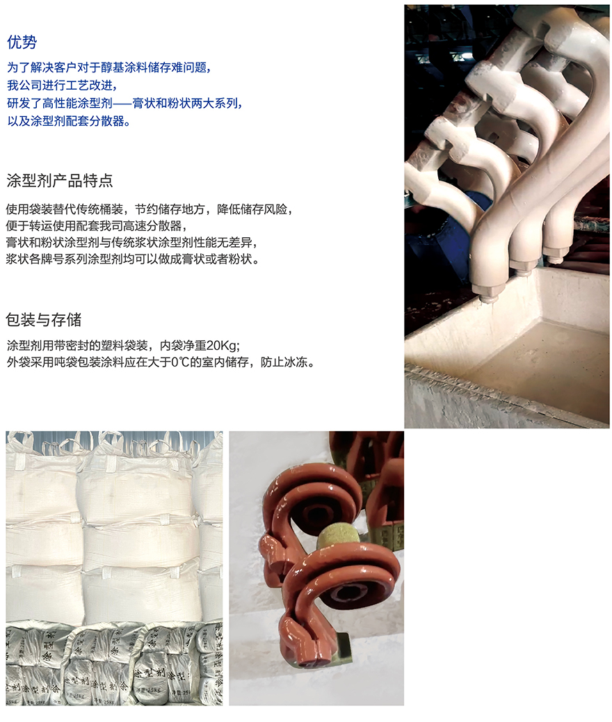 膏狀、粉狀涂型劑